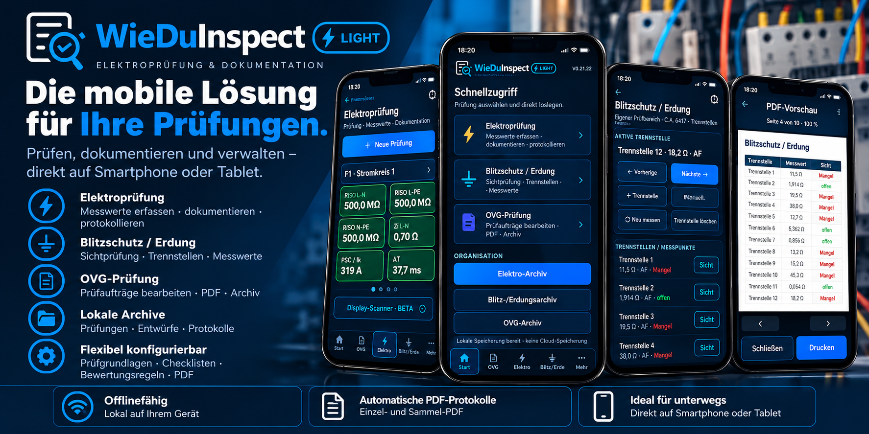 WieDuInspect Light – mobile Prüfsoftware